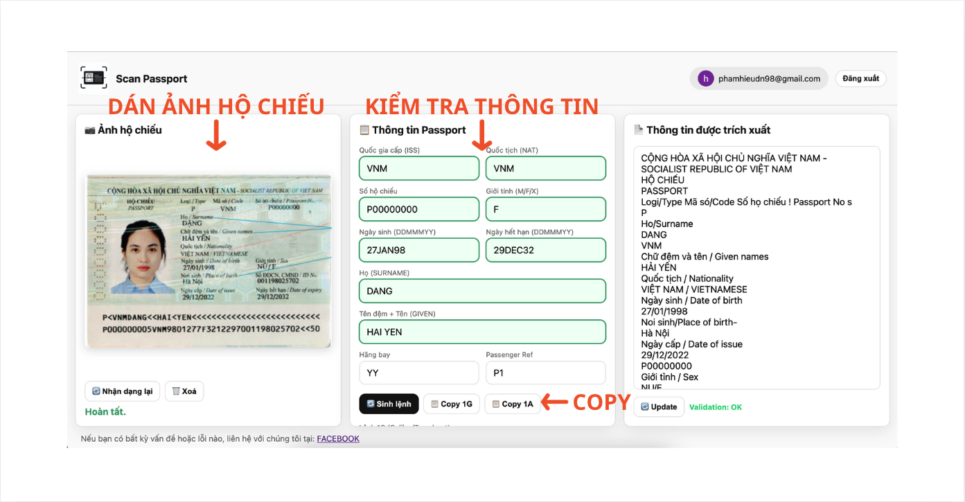 Hướng dẫn sử dụng bước 1